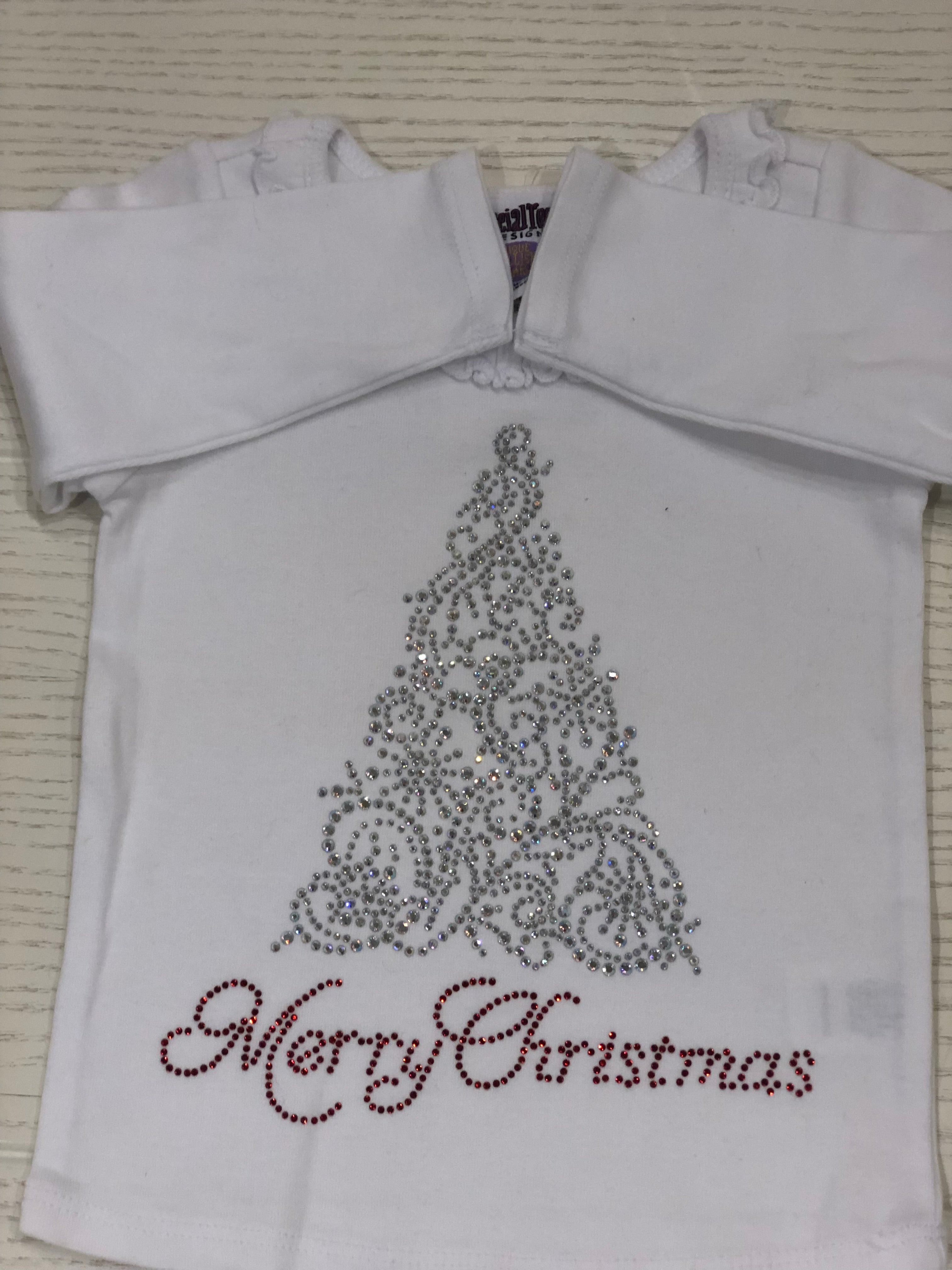Merry Christmas Rhinestone Tee